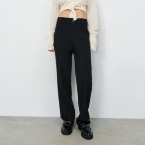 Zara Black FRANCOISE PANTS, size Small, 4786/296